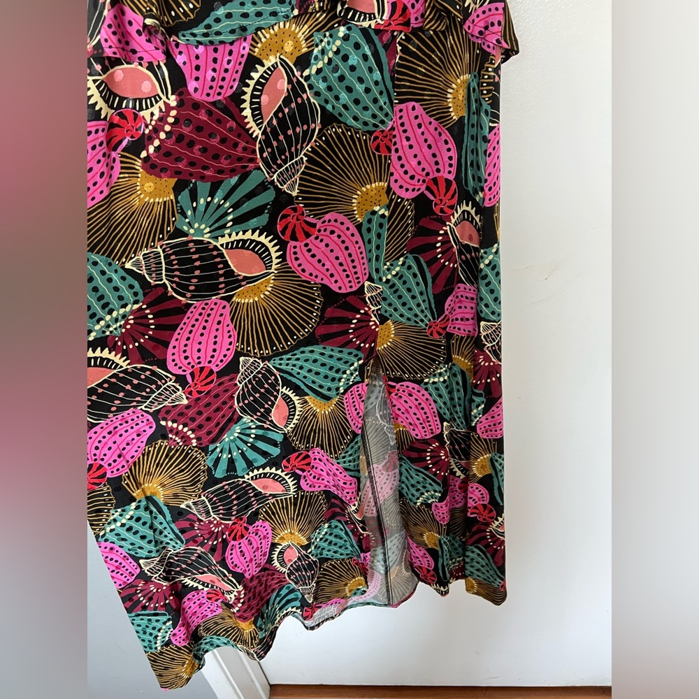 Farm Rio Shell Mix Midi Dress - Picture 7 of 11